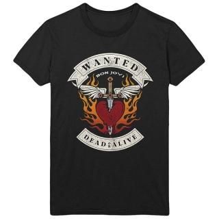 BON JOVI Wanted Flames, Tシャツ
