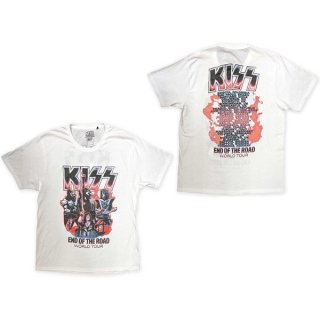 KISS End Of The Road Band Playing Wht, Tシャツ
