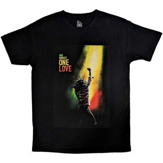 BOB MARLEY One Love Movie Poster Blk, Tシャツ
