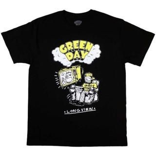 GREEN DAY Longview Doodle Blk, T