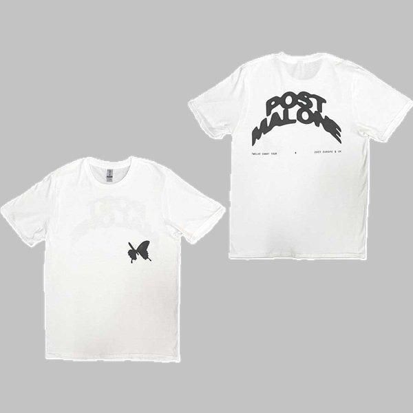 POST MALONE Curved Logo 2023 Tour, Tシャツ - バンドTシャツ