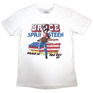 BRUCE SPRINGSTEEN Born In The Usa '85 Wht, T