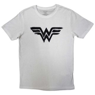 WONDER WOMAN Black Paint Logo, T