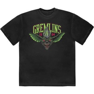 GREMLINS Stripe 1984 Green Logo, T
