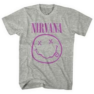 NIRVANA Purple Happy Face, T
