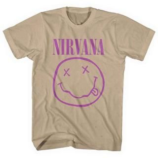 NIRVANA Purple Happy Face, T