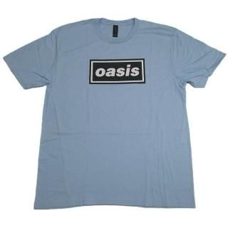 【即納】OASIS Decca Logo Light Blue, Tシャツ