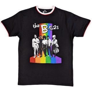 B52S Rainbow Stripes Ringer, T