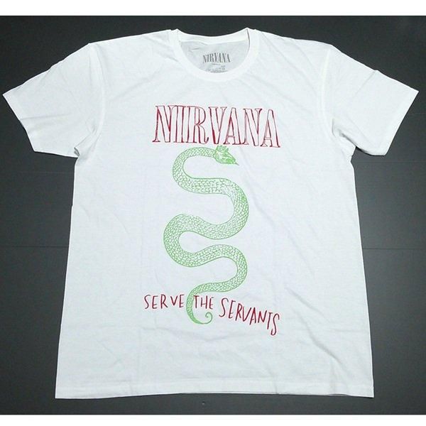 美品NIRVANA TシャツSERVE THE SERVANTS Mサイズ レア Amazon.com: Nirvana T Shirt Serpent Snake Serve The Servants