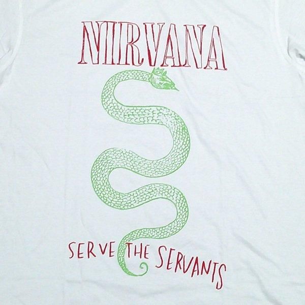 美品NIRVANA TシャツSERVE THE SERVANTS Mサイズ レア 即納】NIRVANA Serve The Servants, Tシャツ - バンドTシャツ
