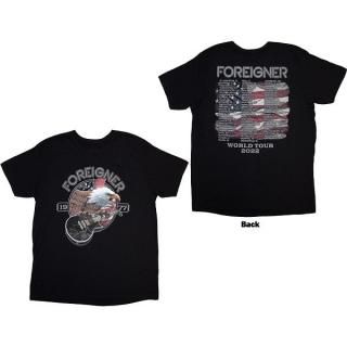 Foreigner フォリナー バンドTシャツ Foreigner バンドTシャツ フォリナー Eagle [Back Print] - バンドT