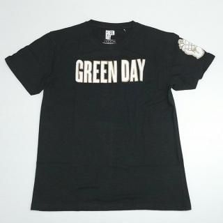 ¨ǼGREEN DAY Logo & Grenade with Applique Motifs, T