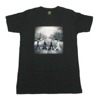 ¨ǼTHE BEATLES Abbey Christmas Blk, T