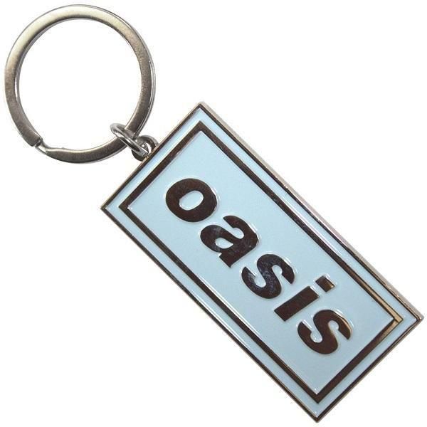 OASIS Logo Sky Blue, キーホルダー - バンドTシャツ専門店T-oxic