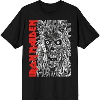 IRON MAIDEN Eponymous Face Red Logo, T