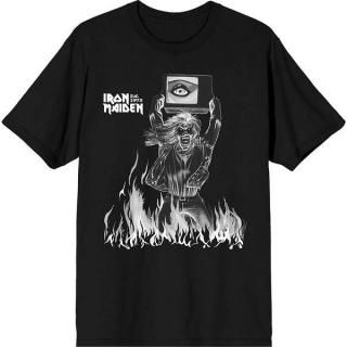 IRON MAIDEN Est. 1975 Holy Smoke Flames Crop, T