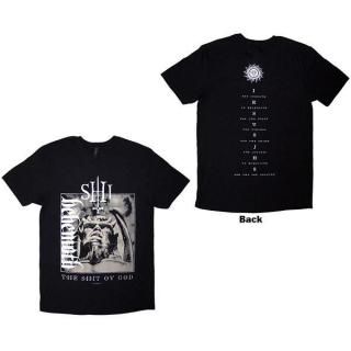 BEHEMOTH The Shit Ov God Vertical Logo Cover, T