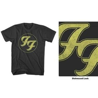FOO FIGHTERS Distressed FF Logo Black, T