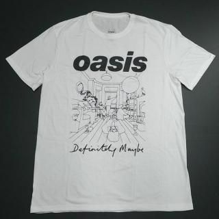 【即納】OASIS Definitely Maybe Line Drawing Wht, Tシャツ