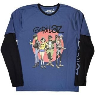 GORILLAZ Group Circle Rise, ロングTシャツ