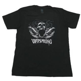 【即納】【アウトレット品】THE OFFSPRING Feathered Winged Skull Black, Tシャツ