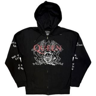 QUEEN Logo & Crest Outline, Zip-Upѡ