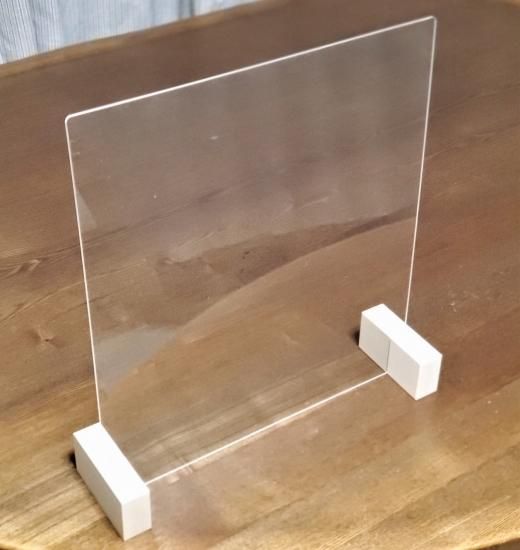 透明アクリル卓上パーテーション(木製台)大 タテ・ヨコ兼用 透明アクリル卓上パーテーション(木製台)大 タテ・ヨコ兼用