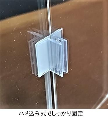 アクリルパーテーション（下空き）400×600(350)mm - カード立て