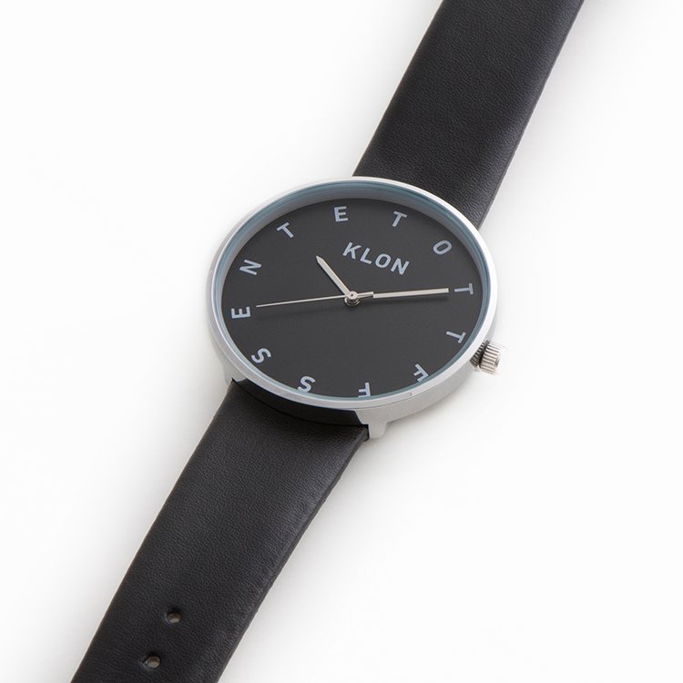 KLON ALPHABET TIME BLACK【BLACK SURFACE】40mm カジュアル 腕時計