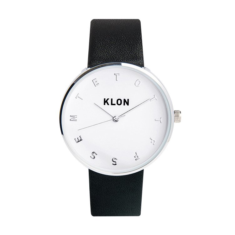 KLON ALPHABET TIME BLACK Ver.SILVER 40mm カジュアル 腕時計