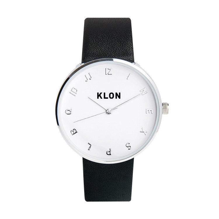 KLON MOCK NUMBER BLACK Ver.SILVER 40mm カジュアル 腕時計
