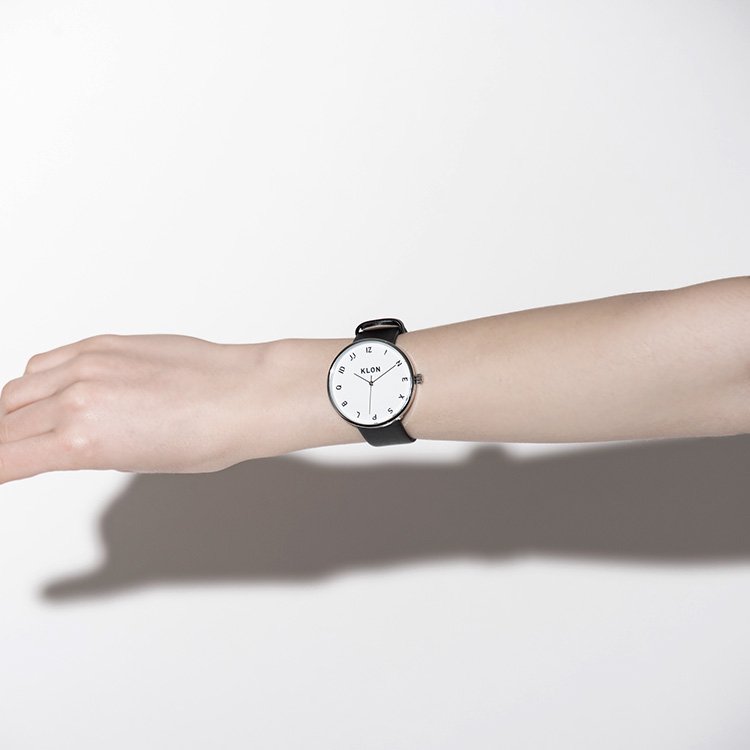 KLON MOCK NUMBER BLACK Ver.SILVER 40mm カジュアル 腕時計