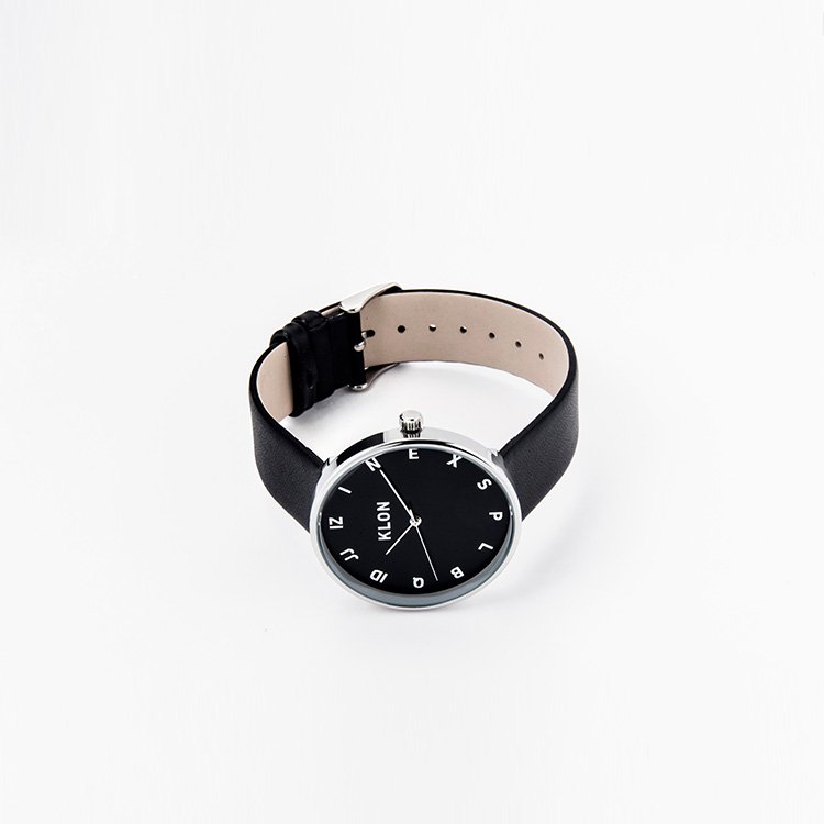 KLON MOCK NUMBER BLACK【BLACK SURFACE】Ver.SILVER 40mm カジュアル 腕時計