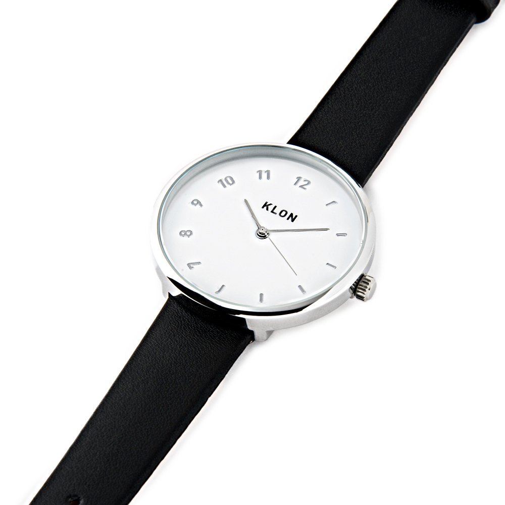 KLON CONNECTION ELFIN WHITE×BLACK 33mm カジュアル 腕時計