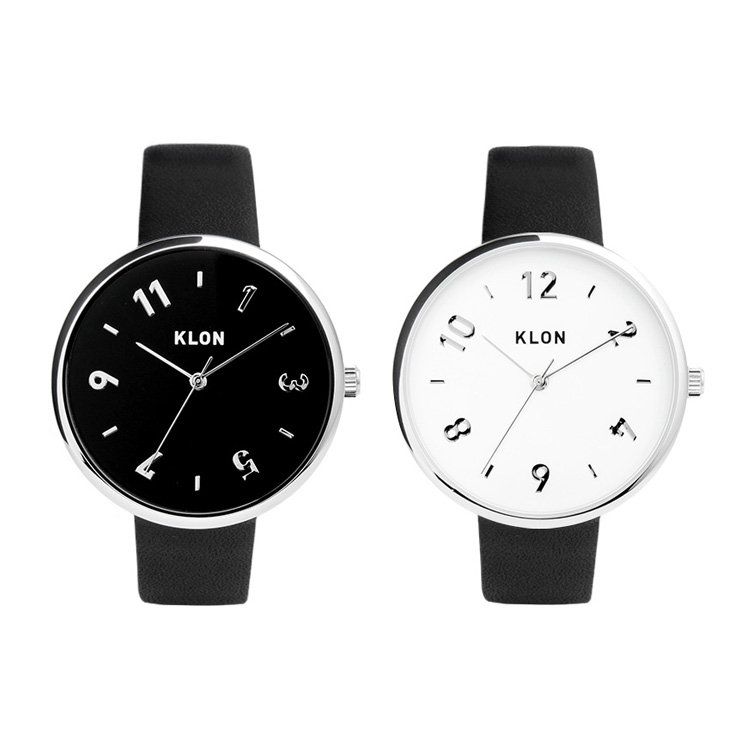 【組合せ商品】KLON PASS TIME DARING WHITE×BLACK 38mm カジュアル 腕時計