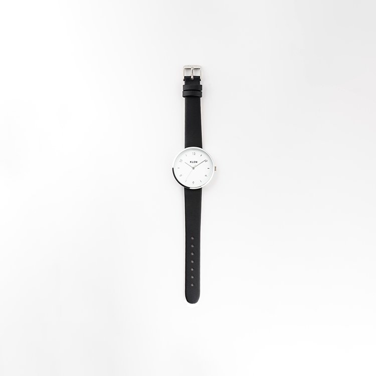KLON PASS TIME ELFIN WHITE×BLACK 38mm カジュアル 腕時計