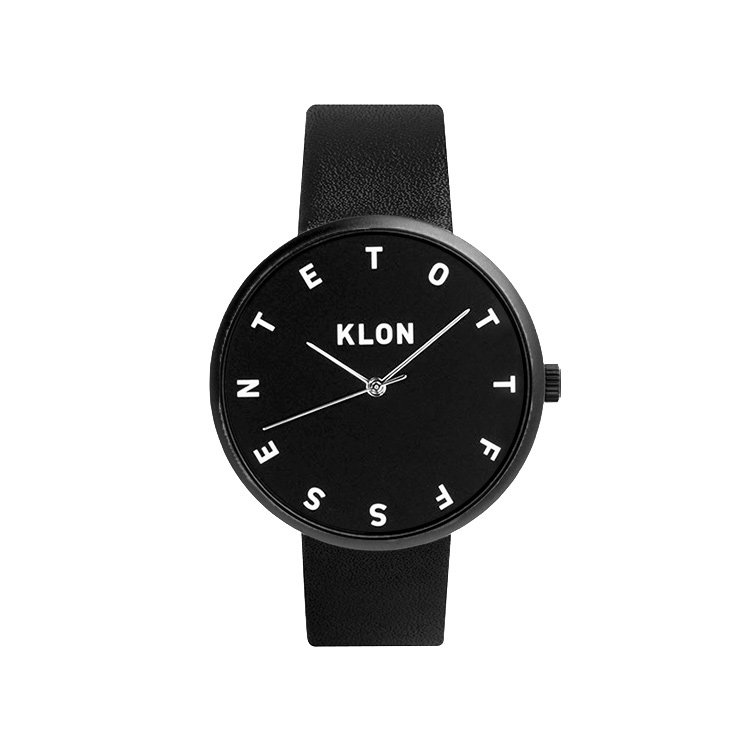 KLON ALPHABET TIME BLACK FRAME 40mm カジュアル 腕時計