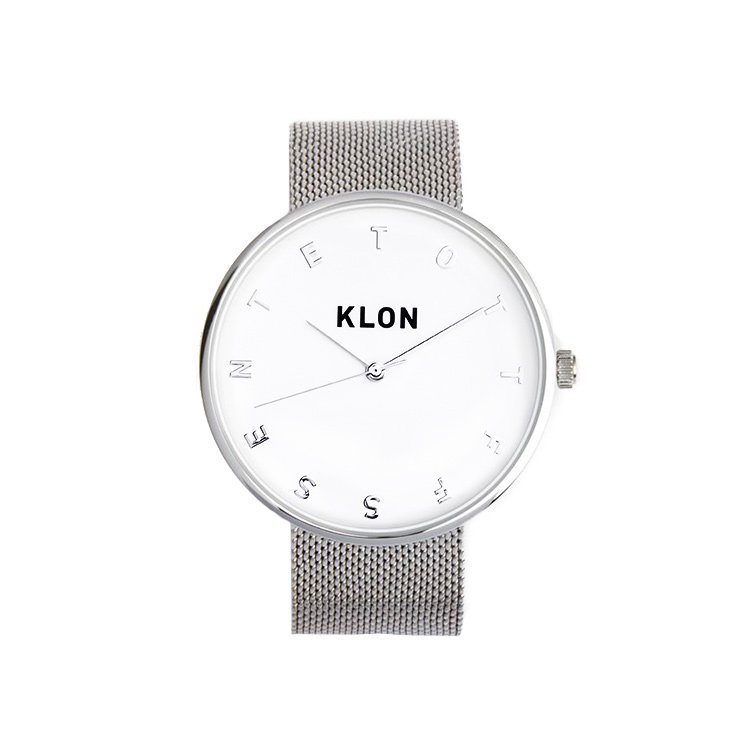 KLON ALPHABET TIME -SILVER MESH- Ver.SILVER 40mm カジュアル 腕時計