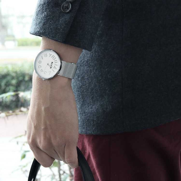 KLON HIDE TIME -SILVER MESH- Ver.SILVER 40mm カジュアル 腕時計