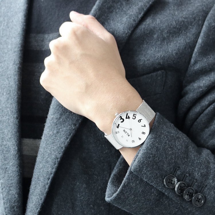KLON EDDY TIME -SILVER MESH- Ver.SILVER 40mm カジュアル 腕時計