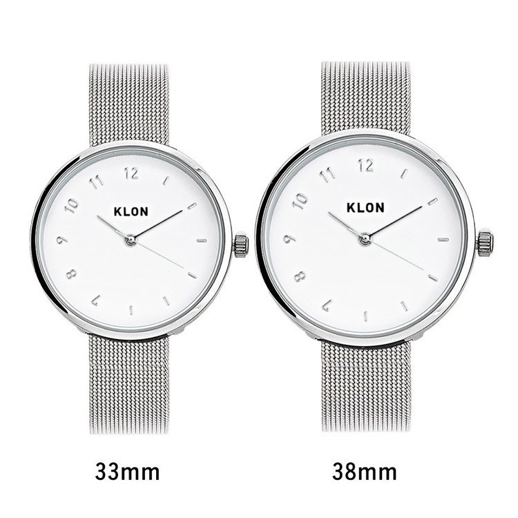 KLON CONNECTION ELFIN LATTER -SILVER MESH- 38mm カジュアル 腕時計