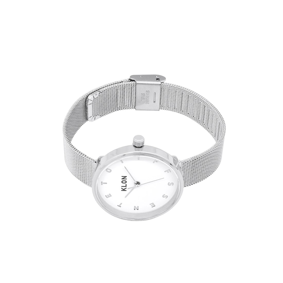 KLON ALPHABET TIME -SILVER MESH- Ver.SILVER 33mm カジュアル 腕時計