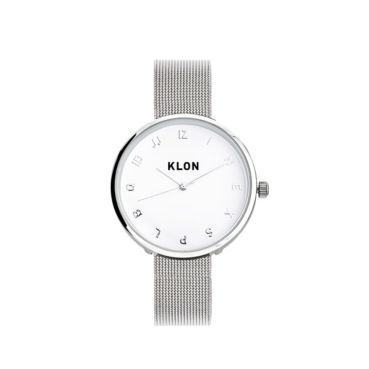 KLON MOCK NUMBER -SILVER MESH- Ver.SILVER 33mm カジュアル 腕時計