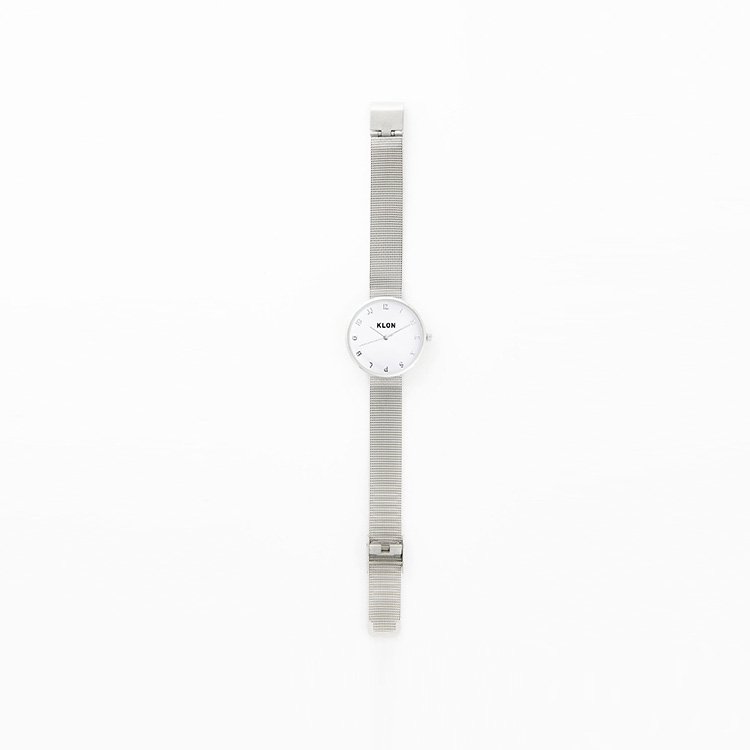 KLON MOCK NUMBER -SILVER MESH- Ver.SILVER 33mm カジュアル 腕時計