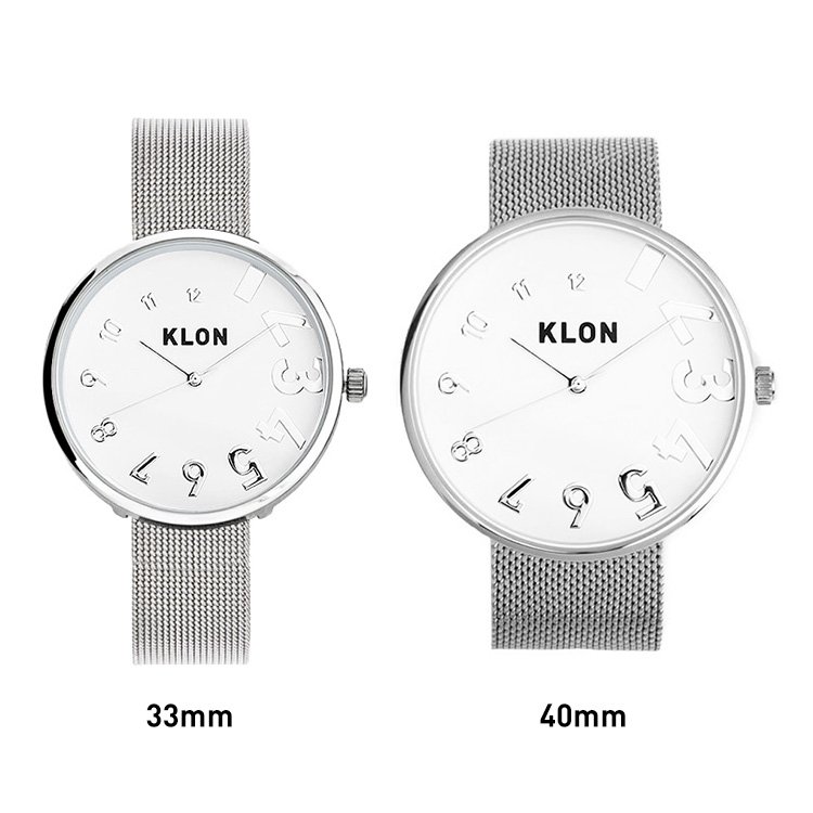 KLON EDDY TIME -SILVER MESH- Ver.SILVER 33mm カジュアル 腕時計