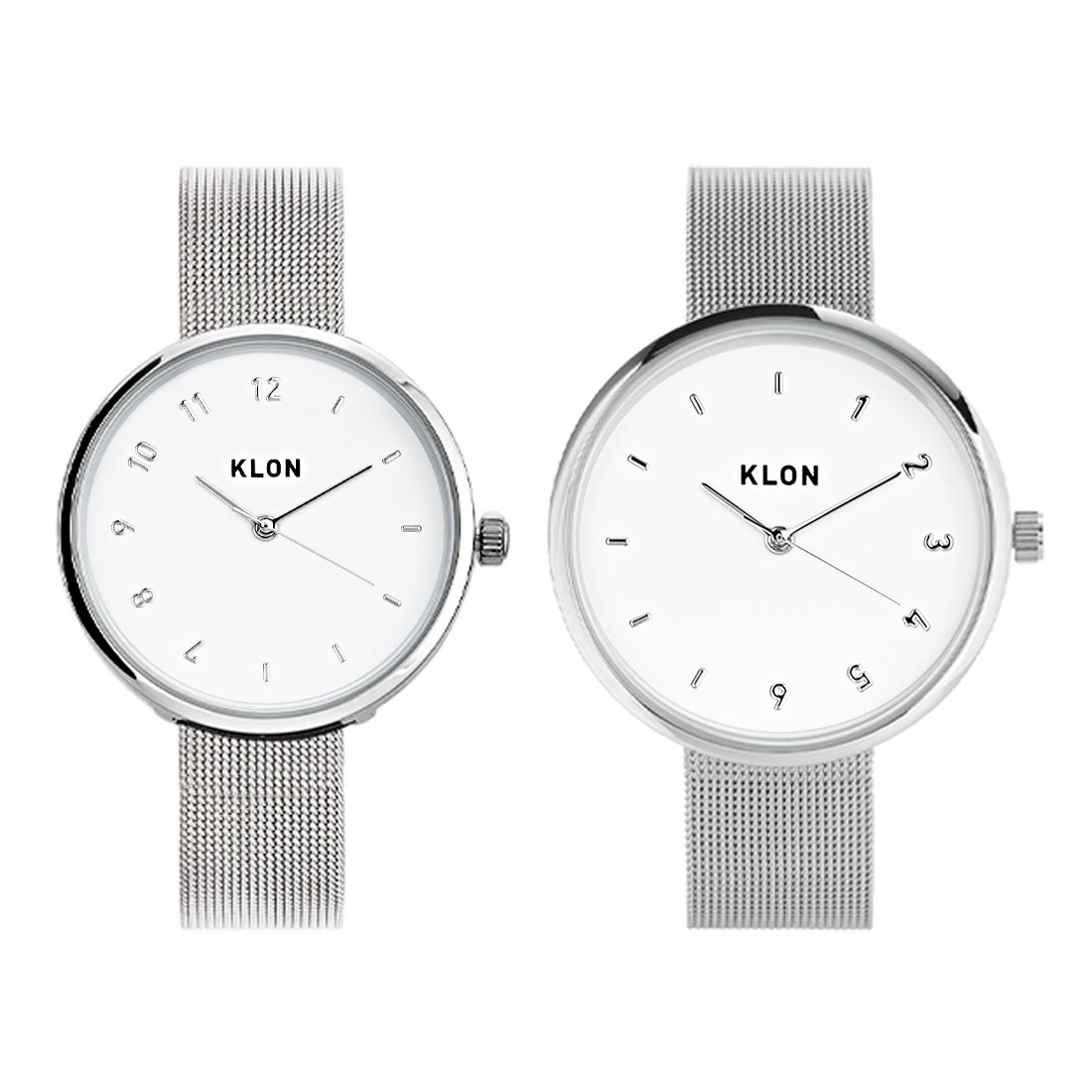 【組合せ商品】KLON CONNECTION ELFIN -SILVER MESH-(FIRST:38mm×LATTER:33mm) カジュアル 腕時計