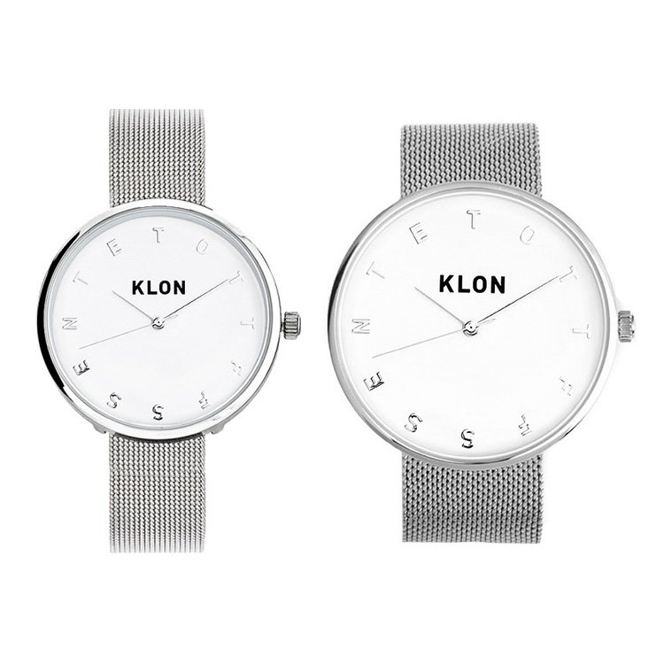 【組合せ商品】KLON ALPHABET TIME -SILVER MESH- Ver.SILVER(40mm×33mm)