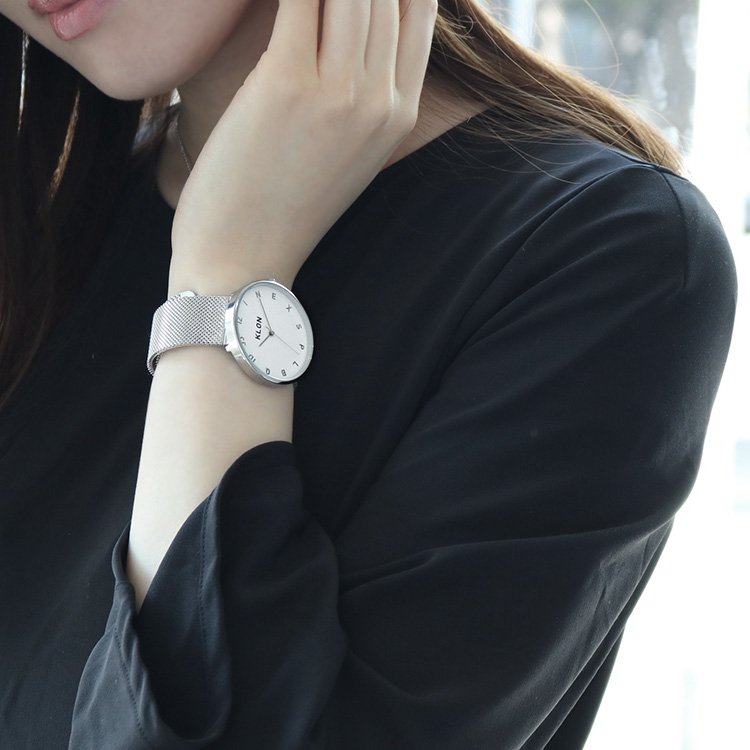 【組合せ商品】KLON MOCK NUMBER -SILVER MESH- Ver.SILVER(40mm×33mm) カジュアル 腕時計
