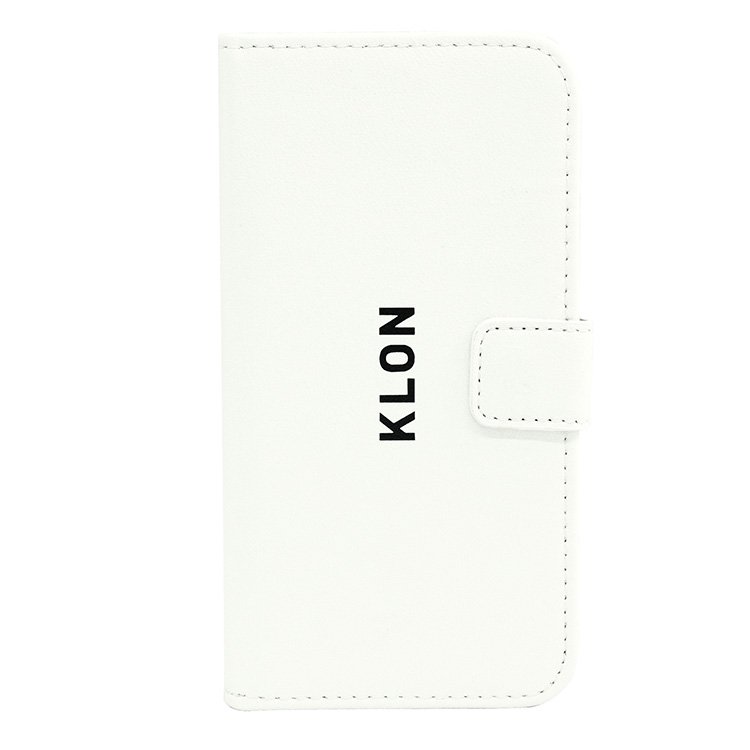 【iPhone X,Xs 対応】KLON iPhone X FLIP CASE (LOGO SMALL)  WHITE