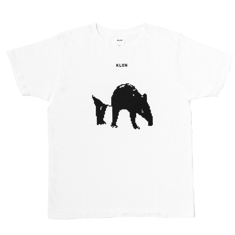 KLON Tshirts MONOCHROME ANIMALS -TAPIR- Ver.PIXEL